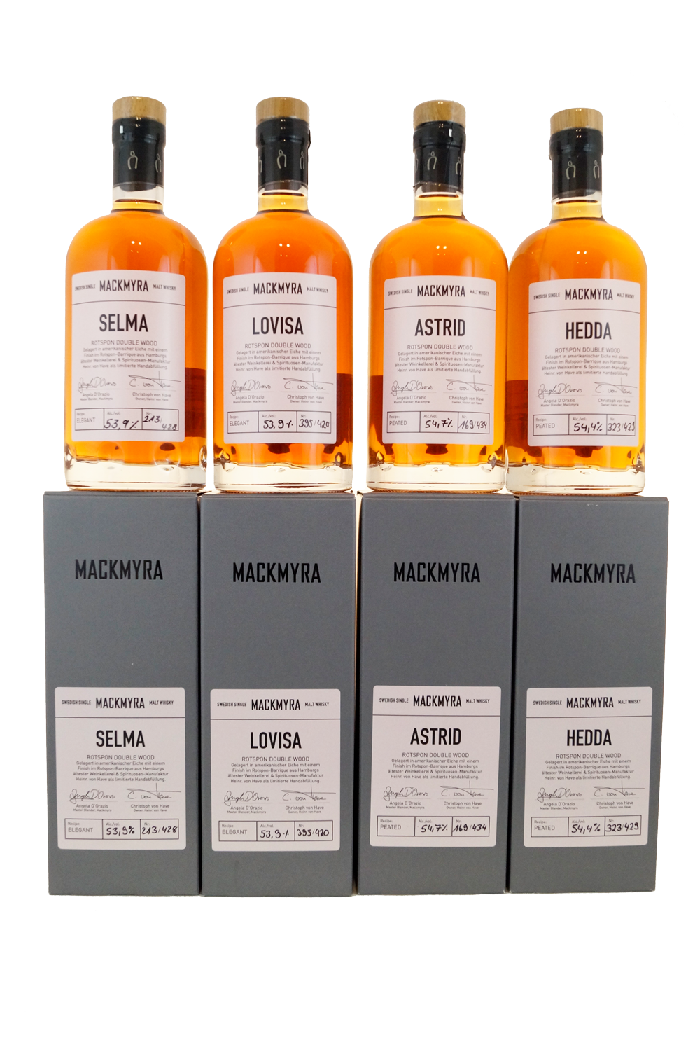 Mackmyra Rotspon Single Cask Serie 2017  4 x 50cl
