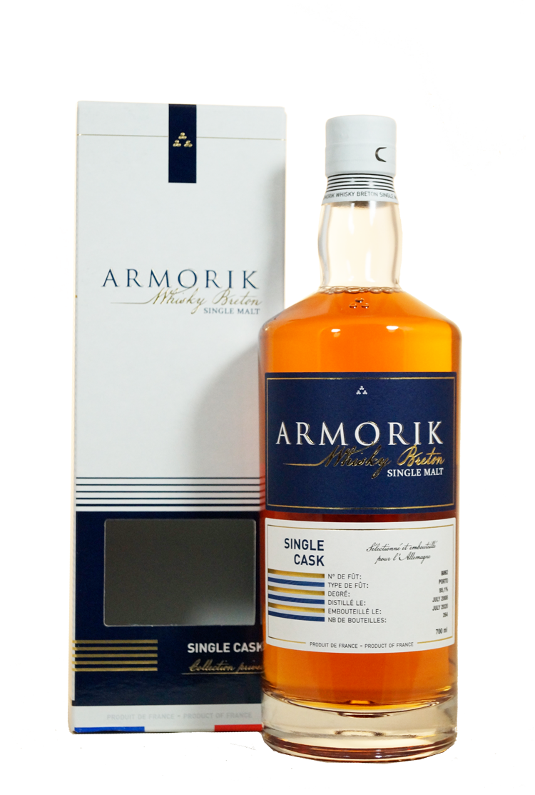 Armorik Single Port Cask « pour l’Allemagne », 2008, 12 Jahre, 55,1 %