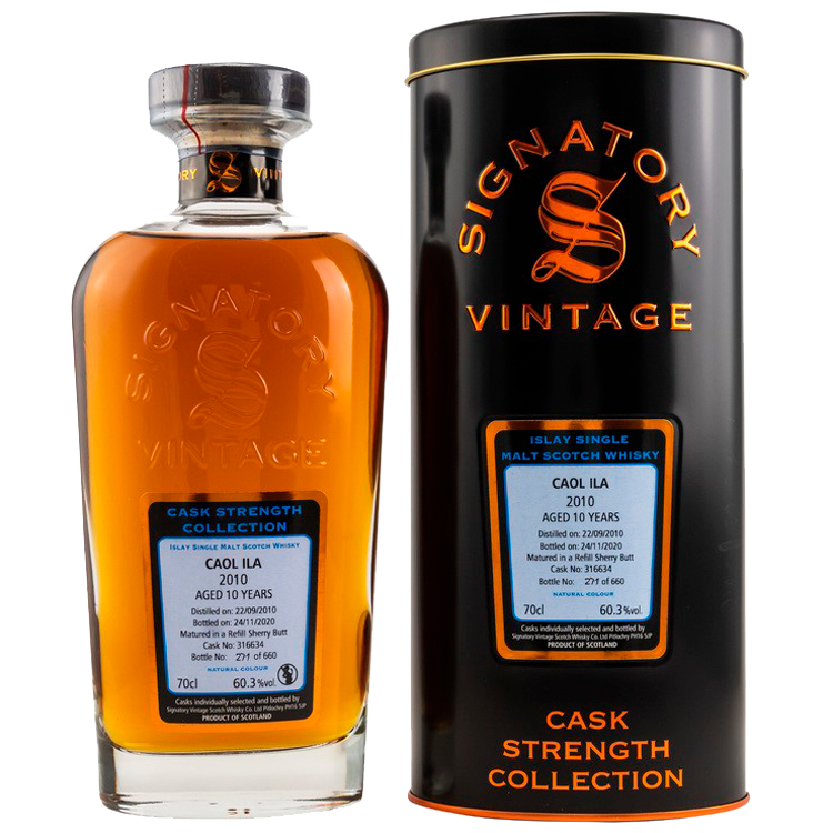 Caol Ila 2010/2020 Signatory Vintage Cask Strength Collection