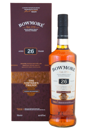 Bowmore 26 Jahre French Oak Barrique Cask Vintner's Trilogy