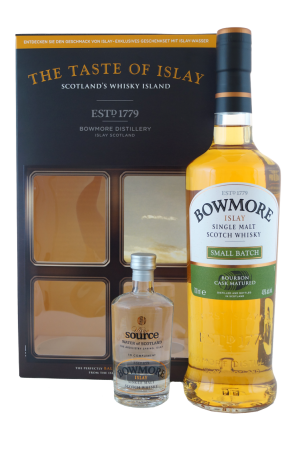 Bowmore Small Batch Geschenkverpackung mit Quellwasser