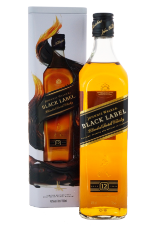 Johnnie Walker 12 Jahre Black Label in weißer Blechdose