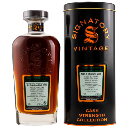 Allt-A-Bhainne 2000/2021 Signatory Vintage Cask Strength Collection