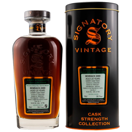 BenRiach 2000/2021 Signatory Vintage Cask Strength Collection