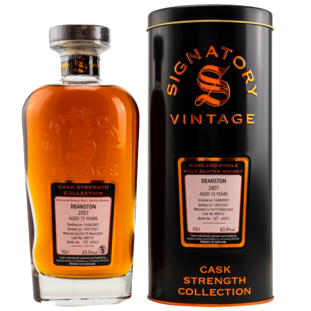 Deanston 2007/2021 Signatory Vintage Cask Strength Collection